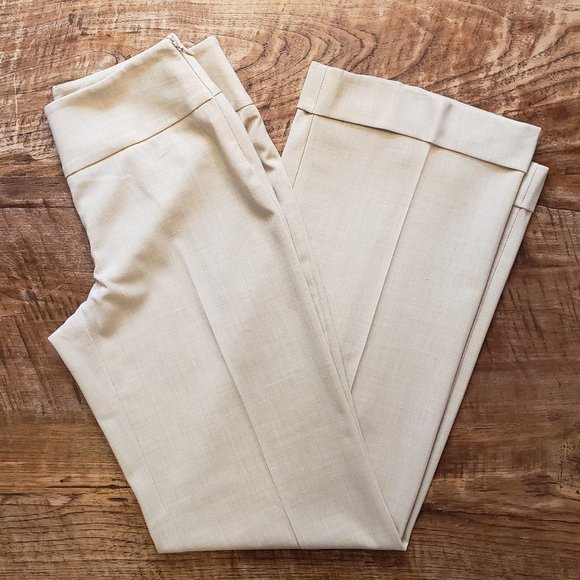 White House Black Market Pants - White House Black Market - Women's - Cuffed Trousers - Cream - Size 0